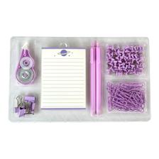 KIT ESCOLAR 118PZA 4 CLIPS 19mm 60 CLIPS  28 mm 50 CHINCHETAS 1 CINTA CORRECTORA 1 MININOTAS 2 - 780-9034257