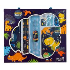 KIT ESCOLAR: 10 PEÇAS, 1 ESTOJO, 1 MINI NOTAS, 1 RÉGUA, 2 TAMPAS, 1 BORRACHA, 1 APONTADOR, 3 LÁPIS - 780-9034259
