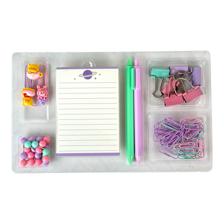 KIT ESCOLAR 72PZA 7 CLIPS 25mm 40 CLIPS 28 mm 20 CHINCHETAS  3 MARCAPGINAS 1 MINI NOTAS 2 BOL - 780-9034262