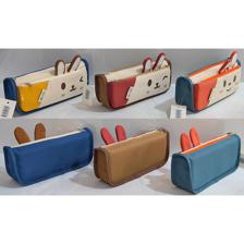 CARTUCHERA DE 2 COMPARTIMIENTO, COLORES SURTIDOS, SIZE: 21.5*6*9cm. - 780-9054848