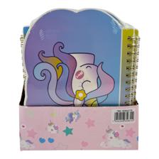 120PCS/CTN 1PC IRREGULAR SHAPESPIRAL NOTEBOOK WITH SHRINK A - 780-9084276