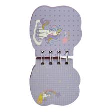 MINI CUADERNO SUAVE 8*8Cm 80gsm 100HOJAS UNICORNIO 24PZA DISPLAY - 780-9084278