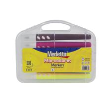 CONJUNTO DE 12 MARCADORES DE ÁGUA, PONTA, PINCEL, 12 CORES, LAVÁVEL - 780-9174596