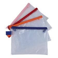 CARTUCHERA MALLA TRANSPARENTE B6. 4 COLORES - 780-9194602