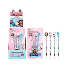 CONJUNTO DE LÁPIS GABBY'S DOLLHOUSE HB COM BORRACHA (4 PEÇAS) - 780-9264893
