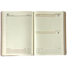 A5 184 PAGE DIARY YELLOW PAPER GOLD BORDER 60gsm - 783-2033097