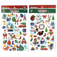384PCS/CTN 2 SHEETS XMAS STICKERS IN OPP BAG WITH BACK CARD - 784-6643853