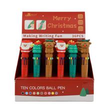 BOLIGRAFOS 10 EN 1 NAVIDENOS 36PCS - 784-8694906