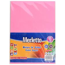 SET OF 100 SHEETS BASIC COLORS ASSORTED 75GSM - 785-4890114