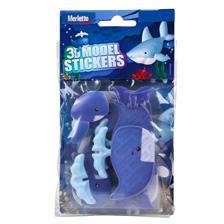 ADESIVOS DE MODELO 3D (BALEIA AZUL) - 785-6644557