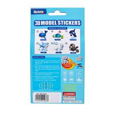 144PCSCTN 3D MODEL STICKERS INOPP BAG WITH CARD PACKING. DE - 785-6644559