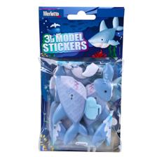 144PCSCTN 3D MODEL STICKERS INOPP BAG WITH CARD PACKING. DE - 785-6644560