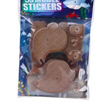 144PCSCTN 3D MODEL STICKERS INOPP BAG WITH CARD PACKING. DE - 785-6644562