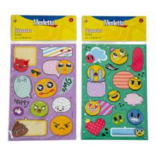 288PCS/CTN HANDMADE STICKERS-EMOJI MEMO IN OPP BAG WITH HEA - 785-7144323