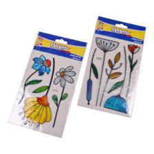 STICKER VITRAL 3D FLORES 1 HOJA SURTIDA - 785-7144339