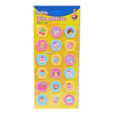 288PCSCTN SHEET EMBOSSED WAX SEA SOFT PUFFY STICKERS IN OPP - 785-7144422