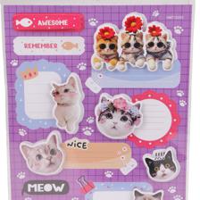 288PCSCTN SHEET KAWAII MEMO HANDMADE STICKER IN OPP BAG WIHT - 785-7144599