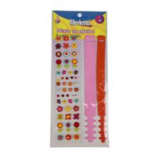 288PCSCTN SHEET FUN WITH STICKERS DIY BRACELETS WITH BACK CA - 785-7144600
