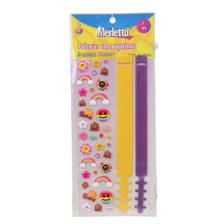 288PCSCTN SHEET FUN WITH STICKERS DIY BRACELETS WITH BACK CA - 785-7144601