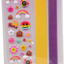 288PCSCTN SHEET FUN WITH STICKERS DIY BRACELETS WITH BACK CA - 785-7144601