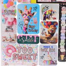 ADESIVO DE VINIL DE 1 FOLHA COM CARTÃO L - 785-7144603