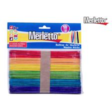 JUMBO COLORED WOODEN STICKS 50PCS - 785-7522762