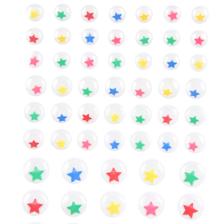 OJOS MOVIBLES 5 COLORES ESTRELLA 62 PZAS TAMANOS 10MM, 12MM, 15MM - 785-7564567