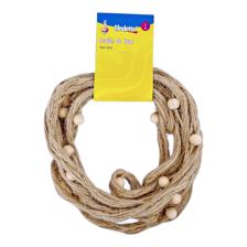 CORDON DE YUTE CON CUENTAS 3m - 785-7964251