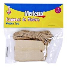 288BAGS/CTN 8PCS WOODEN TAGS &1PC JUTE IN OPP BAG WITH HEAD - 785-7964255