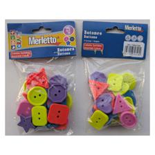 BOTONES 25PZ FORMAS Y COLORES SURTIDOS - 785-7964726