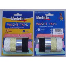 SET OF 4 ASSORTED WASHI TAPES ROLLS - 785-8853994