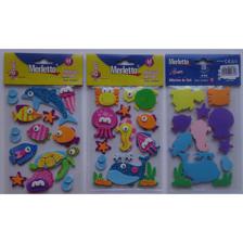 ADHESIVO DE FOMI 3D - ANIMALES MARINOS - 785-8944097