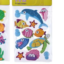 ADHESIVO DE FOMI 3D - ANIMALES MARINOS - 785-8944097