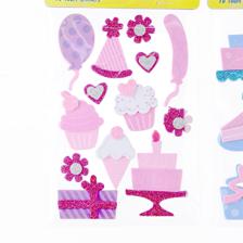 144BAGS/CTN 3D FOAM STICKERS ON PET SHEET IN OPP BAG WITH HE - 785-8944103