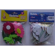 144BAGS/CTN 12PCS 3D GLITTER FOAM STICKERS IN OPP BAG WITH H - 785-8944108