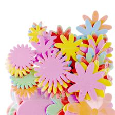 ADHESIVO DE FOMI 102PZA FLORES - 785-8944125