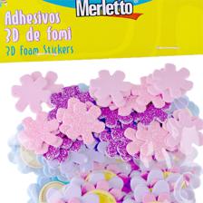 ADHESIVO D FOMI 85PZA FLORES PETALOS Y TALLOS - 785-8944130