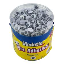 48PVC DRUM/CTN 2000PCS MOVINGEYES STICKERS IN PVC DRUM WITH - 785-8944140