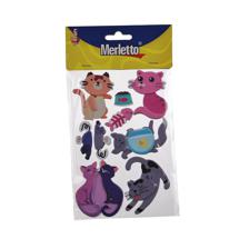 STICKER DE FOMI 3D (GATOS) - 785-8944433