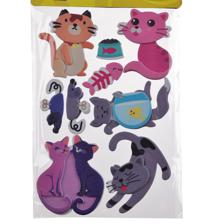 STICKER DE FOMI 3D (GATOS) - 785-8944433