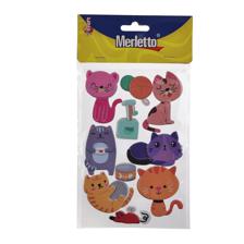 STICKER DE FOMI 3D (GATOS) - 785-8944433