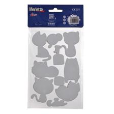 STICKER DE FOMI 3D (GATOS) - 785-8944433