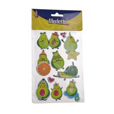STICKER DE FOMI 3D (AGUACATE) - 785-8944434