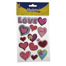 STICKER DE FOMI 3D (CORAZON) - 785-8944435