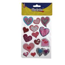 STICKER DE FOMI 3D (CORAZON) - 785-8944435