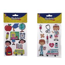 STICKER DE FOMI 3D (ESCUELA / HOSPITAL) - 785-8944436