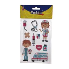 STICKER DE FOMI 3D (ESCUELA / HOSPITAL) - 785-8944436