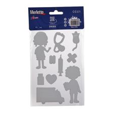 STICKER DE FOMI 3D (ESCUELA / HOSPITAL) - 785-8944436