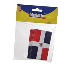 BANDERA DE REPUBLICA DOMINICANA 8.5x5cm - 785-8944439