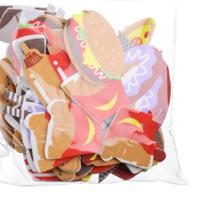 STICKER DE FOMI 33PZAS (HAMBURGUESA) - 785-8944458